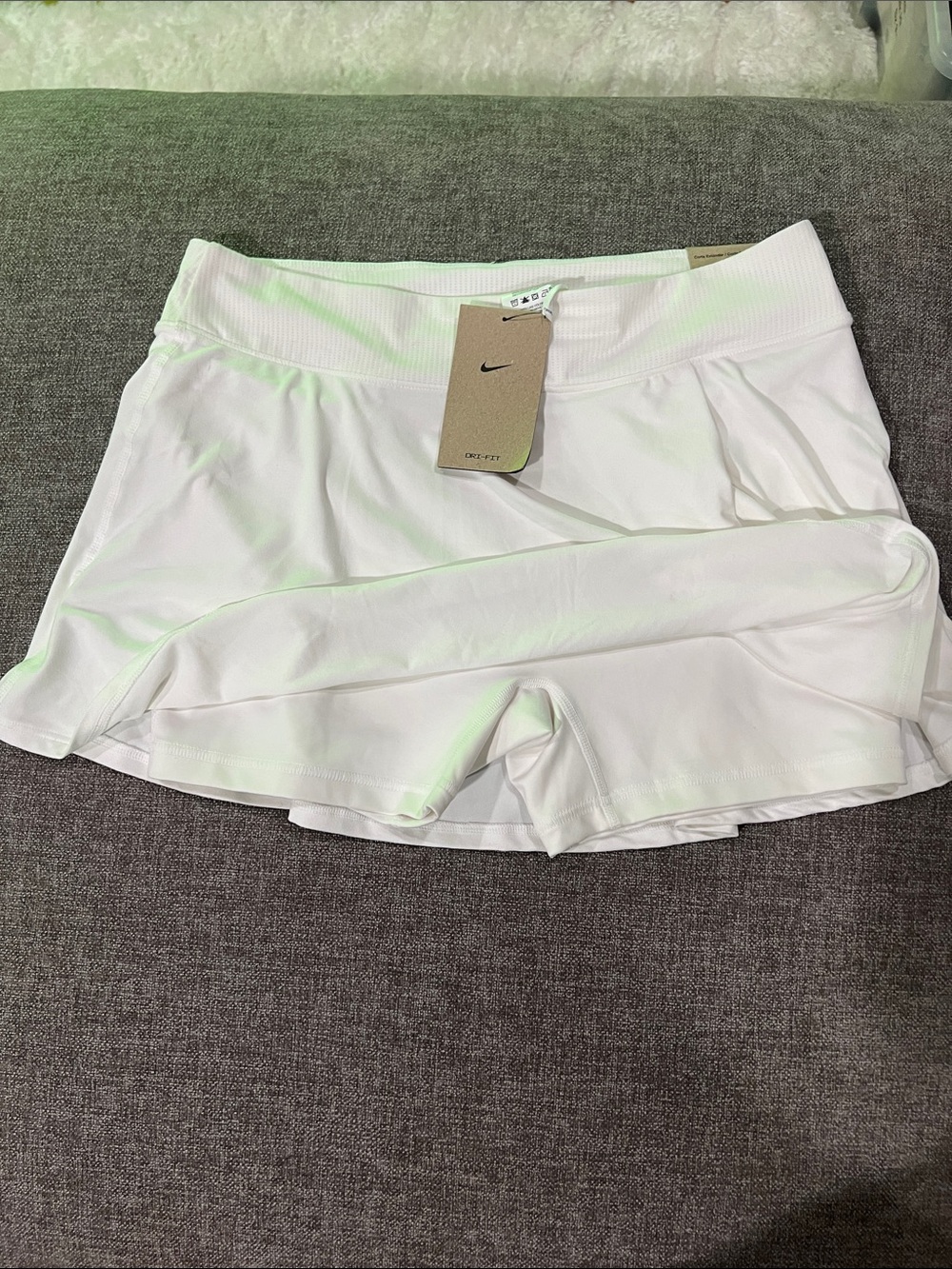Nike White Women's Athletic Skort with Built-In Shorts